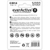 Wiederaufladbare NiMH-Zylinderbatterie everActive EVHRL14-5000, 1,2 V, 2 Stück, 51,5 mm Höhe