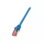 Netzwerkkabel LogiLink Cat6 S/FTP RJ-45 10m Blau