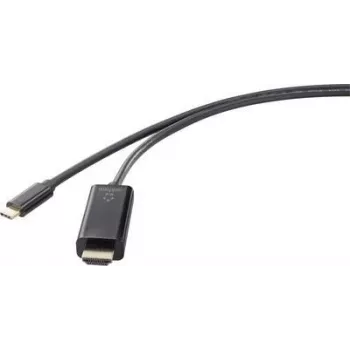 Renkforce RF-4531590 Kabeladapter USB-C HDMI Schwarz (RF-4531590)