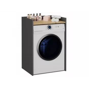 Top e Shop POLA Waschraum-Schrank für Waschmaschine – Anthrazit / Artisan Eiche