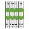 Batterien R03/AAA NI-MH 950mAh Blister 4 Stk.