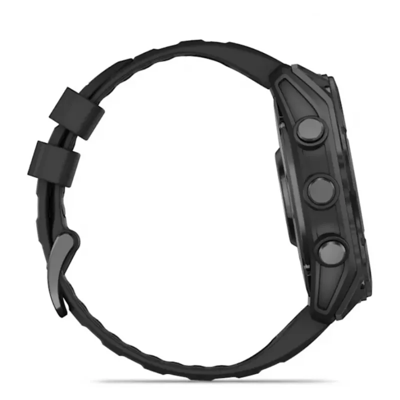 Smartwatch GARMIN Fenix 8 — 51 mm Titangehäuse, AMOLED 1,4 Zoll, GPS, 32 GB, 10 ATM, Silikonarmband