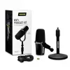 Shure MV7+-K-BNDL - Redner-/Gesangsmikrofon mit XLR/USB-C-Anschluss, schwarz + Tischstativ GATOR