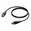XLR-Stecker auf XLR-Buchse Kabel Procab 10 m — symmetrische Audioverbindung, Procab 1KPCL114