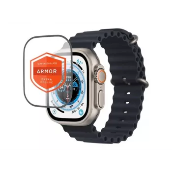 Fixed | Armor Tempered Glass für Apple Watch Ultra 49mm/Ultra 2 49mm | Schwarz