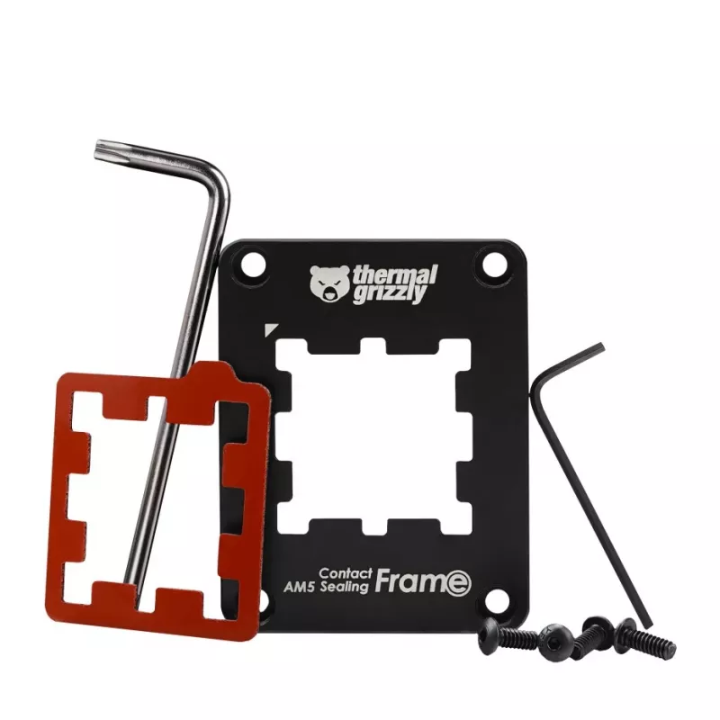 Frame-Upgrade-Kit Thermal Grizzly TG-CSF-AM5 Aluminium Schwarz