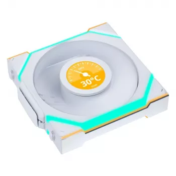 Gehäuselüfter Lian Li Uni Fan SL-INF 120 mm Weiß, 2100 U/min, 2,66 mmH2O, FDB, 12 V (3 Stk.)