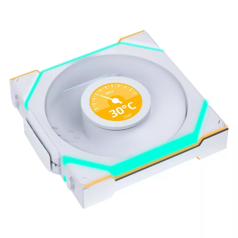 Gehäuselüfter Lian Li Uni Fan SL-INF 120 mm Weiß, 2100 U/min, 2,66 mmH2O, FDB, 12 V (3 Stk.)