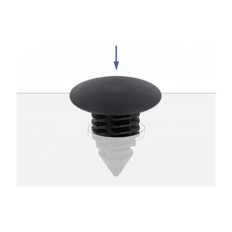 Tannenbaumclip DeLOCK 60187 schwarz Nylon 15mm 14.5mm 10 Stück