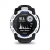 Smartwatch GARMIN Instinct 3.05 cm (1.2 Zoll) AMOLED 45 mm 390x390 px Touchscreen Schwarz Weiß GPS 4 GB 53 g Silikonarmband