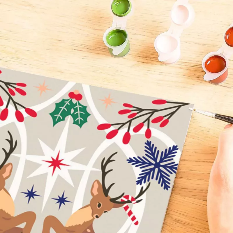 Ravensburger CreArt Malset – Weihnachtshirsch (kreatives Malset)
