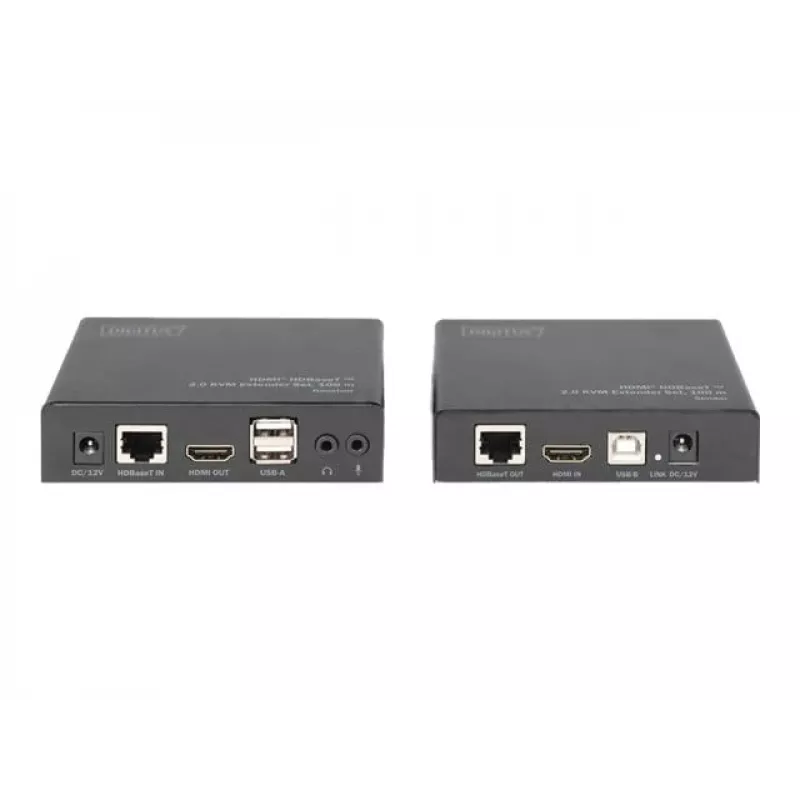 Digitus 4K HDMI HDBaseT™ 2.0 KVM Extender Set, 100 m