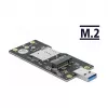 Delock 63166 USB 3.0 Typ-A auf M.2 Key B Konverter mit SIM-Steckplatz