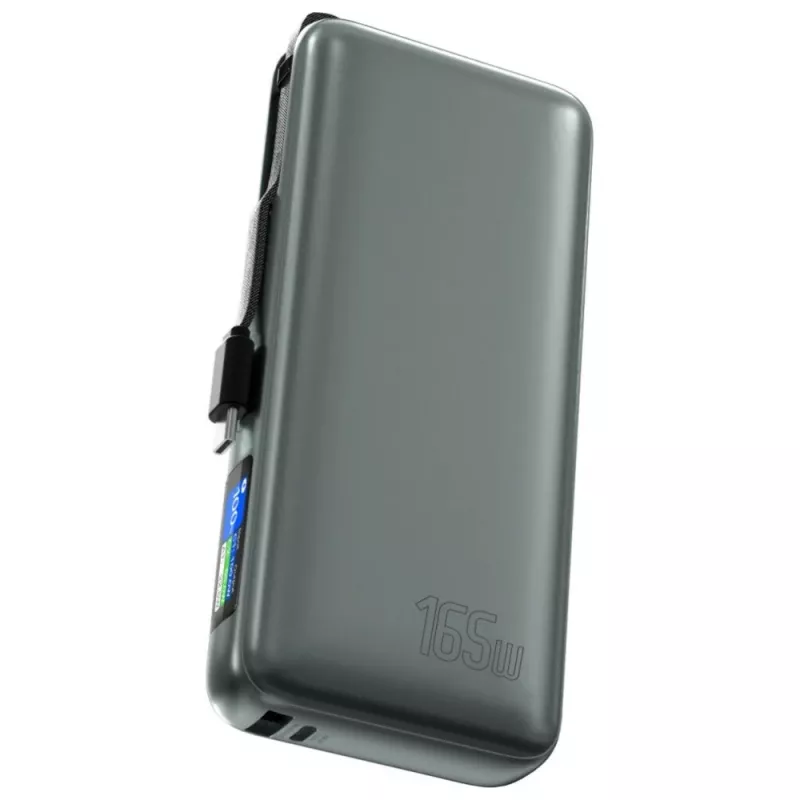 Powerbank 4smarts 541603 — Li‑Ion 20000 mAh, USB‑C + USB‑A, 165W Gesamtleistung, 5A, grau
