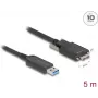 Aktives optisches Kabel DeLOCK 83211 USB Typ-A Stecker auf Micro-B Stecker 5 m 10 Gbit/s