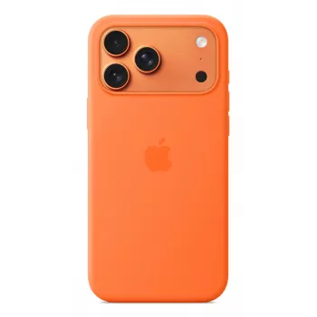 Apple iPhone 17 Pro Max Silikon Case mit MagSafe Orange