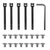 Untertisch-Kabelorganizer MACLEAN MC-104 W, 2-stufige Stahlwanne, weiß, max. Belastung 5 kg, für Tischdicken 0,5–5 cm