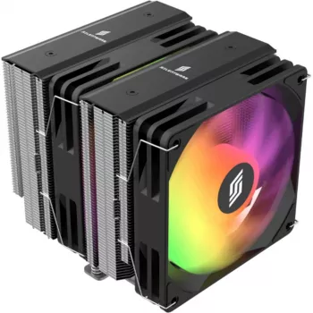 CPU-Kühler Silentware Titan RGB Dual-Tower mit 6 Heatpipes und 2×120mm PWM A-RGB-Lüftern