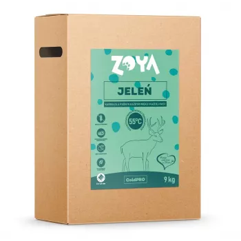 Trockenfutter für Hunde ZOYA ColdPRO Deer 9 kg — Erhaltung für ausgewachsene Hunde, Monoprotein Hirsch, 26% Protein, 9,5% Fett