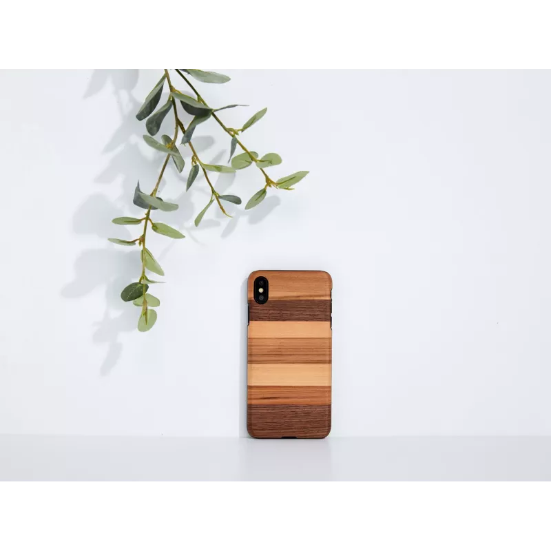 Smartphone-Hülle man and wood für iPhone XS Max — Schwarz