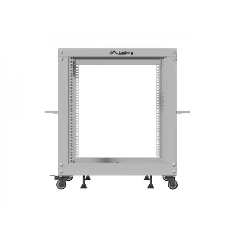 19 Zoll Open Rack LANBERG 12U, einstellbare Tiefe 600–1100 mm, grau