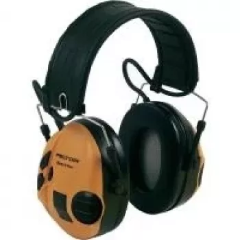 3M Peltor SportTac, Kopfbügel, Schwarz, Grün, H=29 M=23 L=16, 26 dB, Kabelgebunden, Batterie