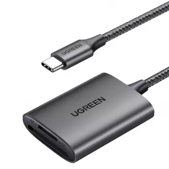 Kartenleser UGREEN CM401 USB-C 5 Gb/s, Aluminiumgehäuse, MMCmicro, USB 3.2 Gen 1 Type-C