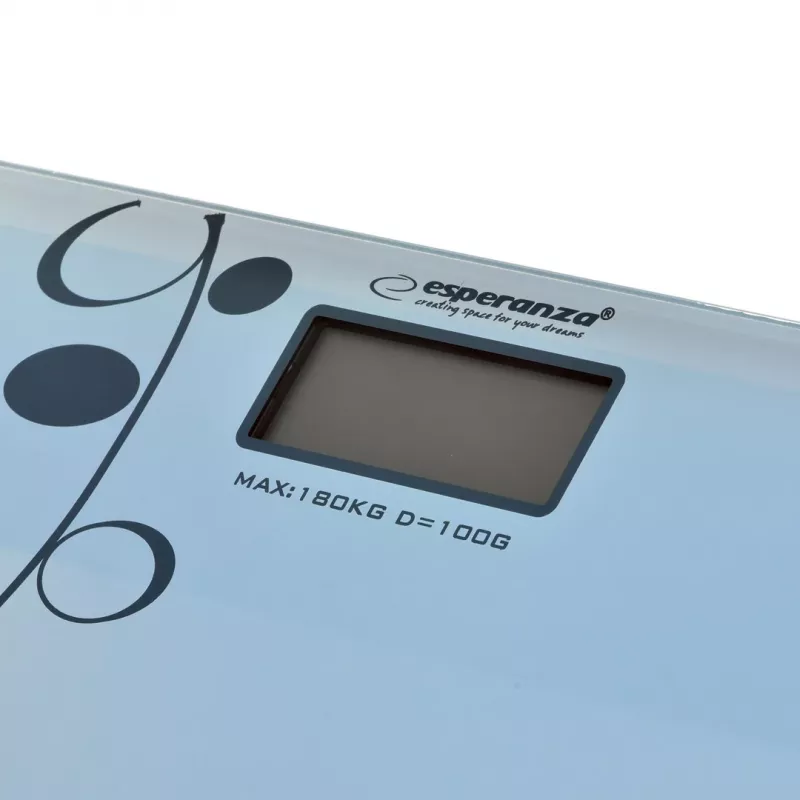 Personenwaage Esperanza Zumba EBS005 - elektronisch, 180 kg, weißes Glas