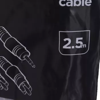 Gembird 2,5 m, 3,5 mm/2xRCA, M/M Audiokabel Schwarz, Rot, Weiß