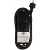 Brennenstuhl Verlängerungskabel IP44 2-fach schwarz 2,0 m H07RN-F 3G1,5 - Verlängerungskabel - AC 230 V - Ausgangsanschlüsse: 2 - 2 m (1159930)