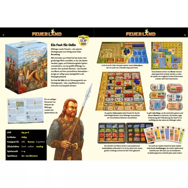 Feuerland 61855 Brettspiel Strategie