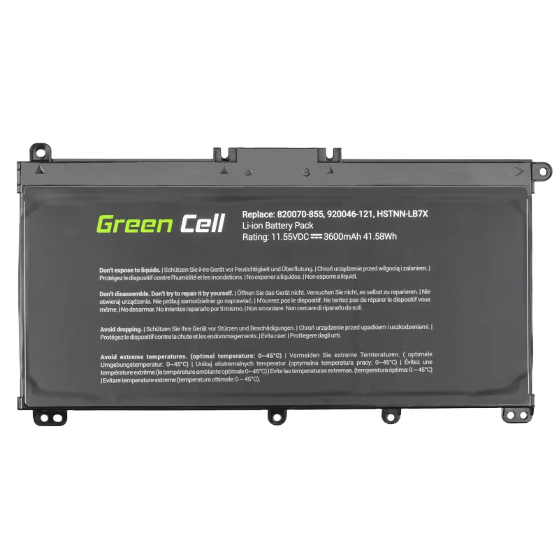 Battery Grün Cell HP145 für HP Pavilion (LiPo 3600 mAh, 11,55 V, schwarz)