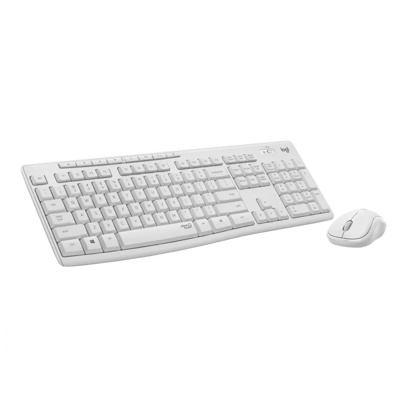 Logitech MK295 Silent - Tastatur-Maus-Set - Kabellos - 2,4 GHz - Italienisch - Cremeweiß