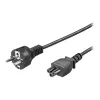 Wentronic Goobay Netzkabel (Schutzkontaktstecker), 1,8 m, Schwarz, Schwarz - Typ F (Typ F, CEE 7/7) > Gerätestecker C5 (93586)