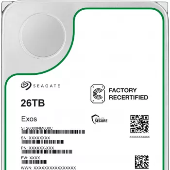 3,5 Zoll SEAGATE Exos 26 TB SATA Enterprise-Festplatte wiederaufbereitet