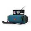 Stereo tragbarer Lautsprecher GEMBIRD SPK-BT-17-G — Bluetooth 5.1, 5 W RMS, 1200 mAh, MicroSD, FM, AUX