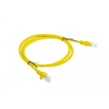 LANBERG RJ-45 Cat5e Patchkabel PCU5-10CC-0100-Y, 1 m, U/UTP, CCA-Leiter, gelb