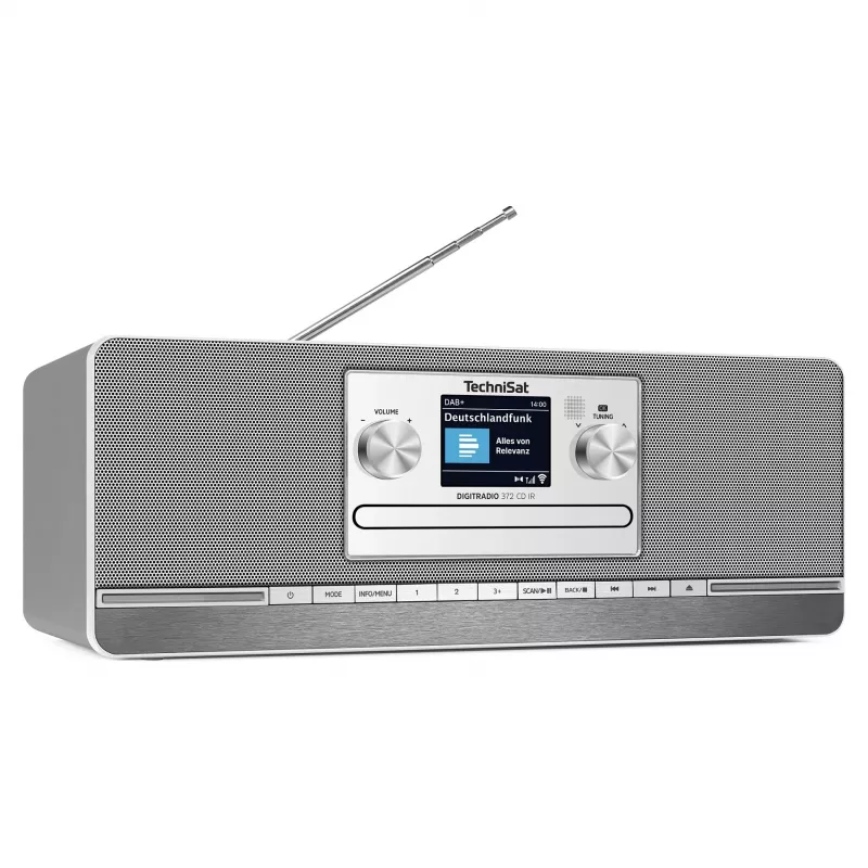 TechniSat DIGITRADIO 372 CD IR Internet Analog & digital Anthrazit, Silber