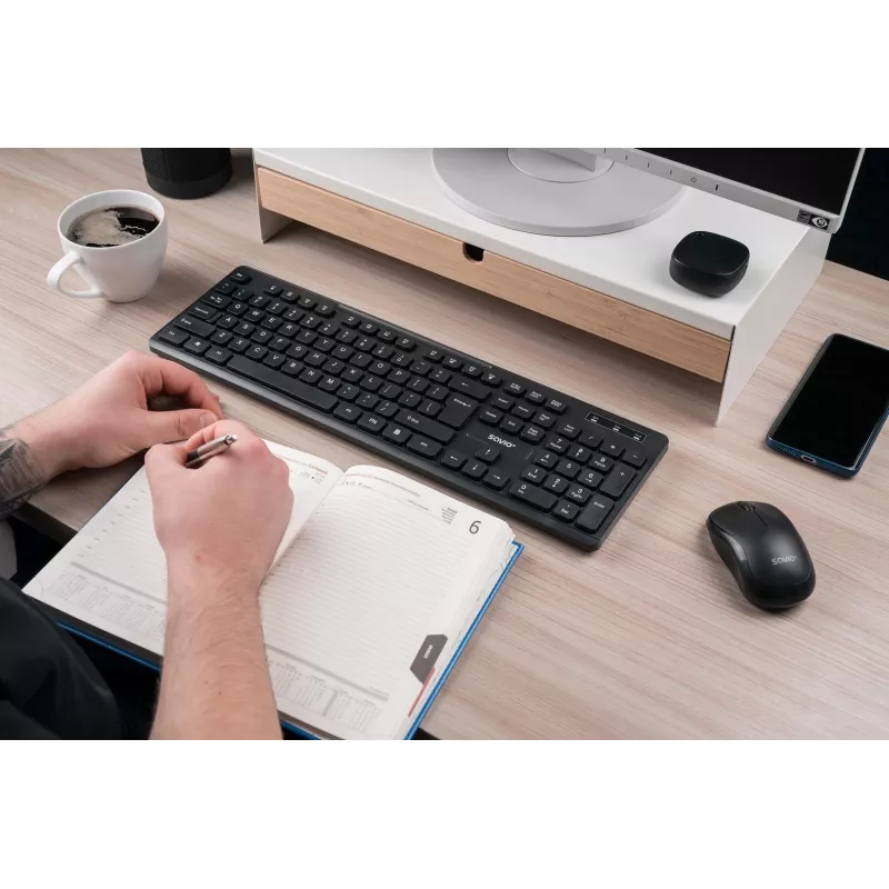 Savio KB-02 Tastatur Home/Office USB QWERTY Schwarz