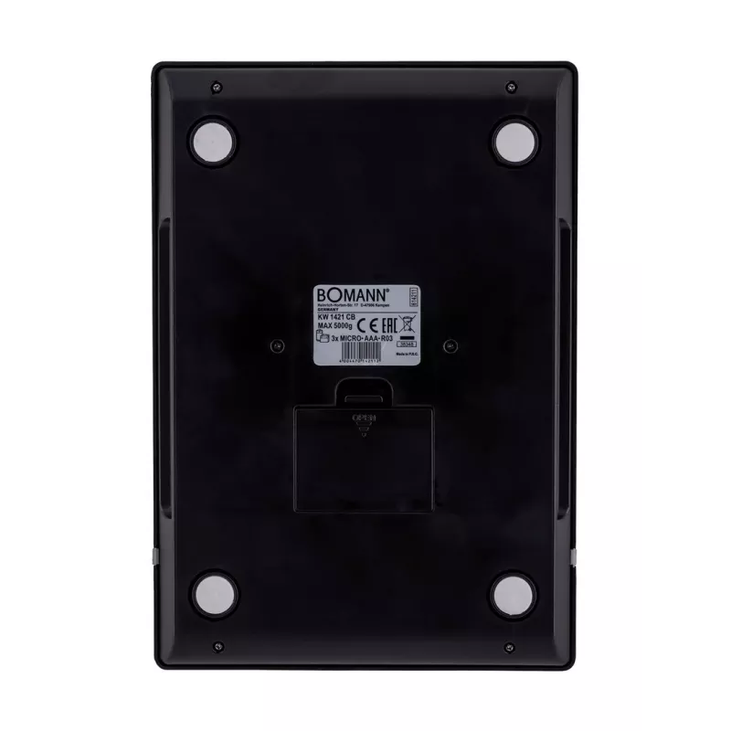 Bomann KW 1421 CB – LCD – Schwarz – Edelstahl – 160 x 230 x 18 mm – 18 mm – AAA – Edelstahl (614211)