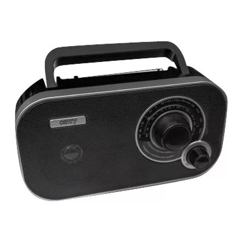 Tragbares Radio Camry CR 1140b — AM/MF, Grau, Netz- oder Batteriebetrieb, kompakt 280×65×113 mm