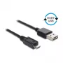 DELOCK Kabel EASY-USB 2.0 Typ-A Stecker > USB 2.0 Typ Micro-B Stecker 50 cm schwarz