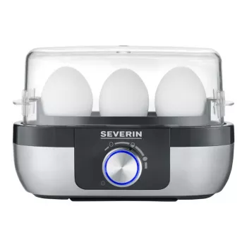Eierkocher Severin EK 3163 3 Eier Schwarz Edelstahl Transparent