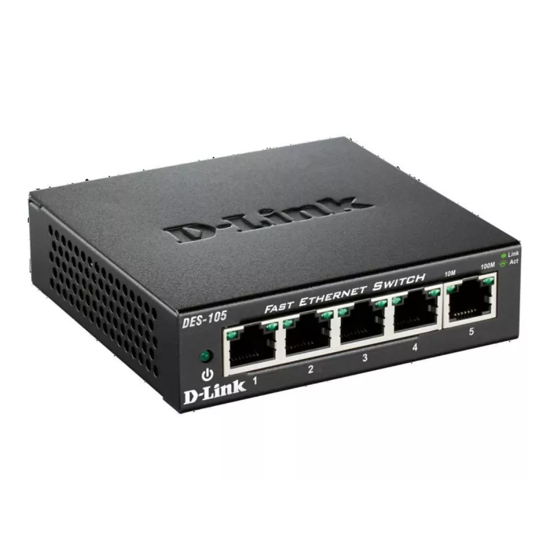D-Link DES-105 Unmanaged L2 Schwarz