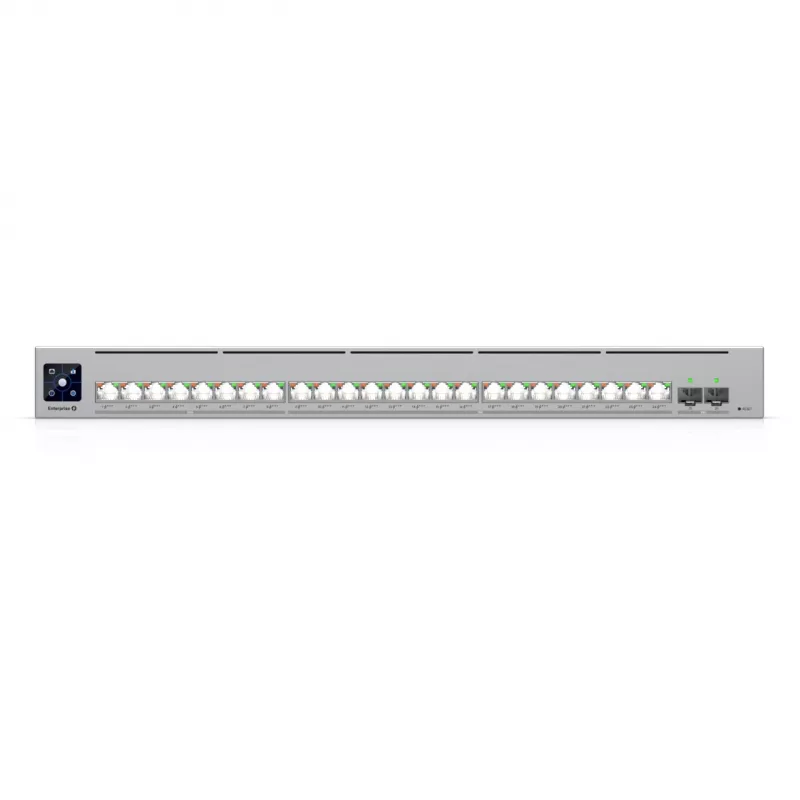 Netzwerk-Switch Ubiquiti UniFi ECS-24-POE — Managed L2/L3, 24× 10G RJ-45, PoE, 1U, grau
