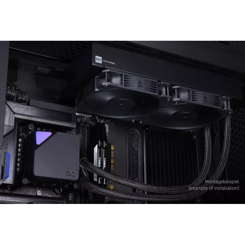 All-in-One-Flüssigkeitskühler Alphacool Core Ocean T38 AIO 280 mm 14 cm Schwarz