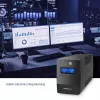 Qoltec Monolith USV Doppelwandlung Online 0,65 kVA 360 W 2 AC-Steckdosen