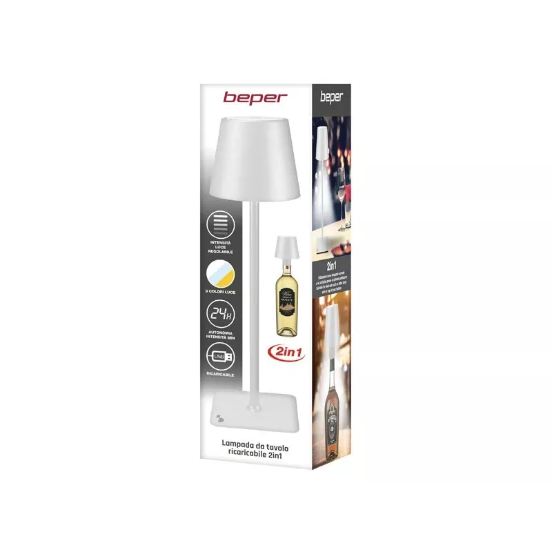 Elektrischer Wasserkocher Beper P201UTP119 1,7 l 2200 W – Edelstahlheizelement, automatische Abschaltung