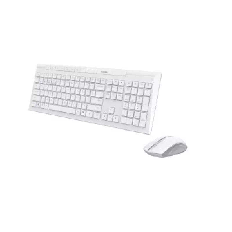 Rapoo 8210M Multimodus-Funk-Tastatur-und-Maus-Set, Weiß