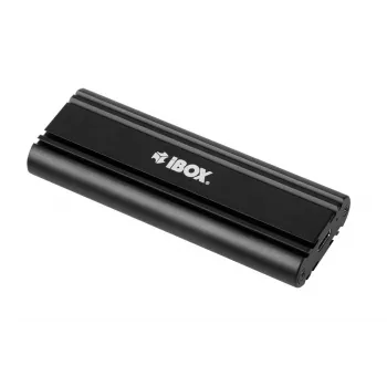 SSD-Gehäuse IBOX HD-07 für 1x M.2-Laufwerk, USB 3.2 Gen 2 (10 Gbit/s), USB-C, schwarz